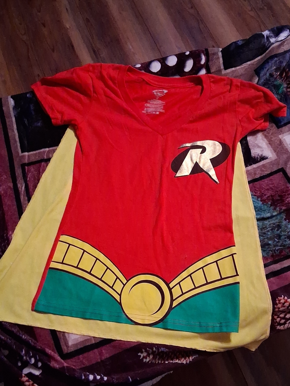 Batman Red, Yellow and Green Robin-Style Kids Tunic